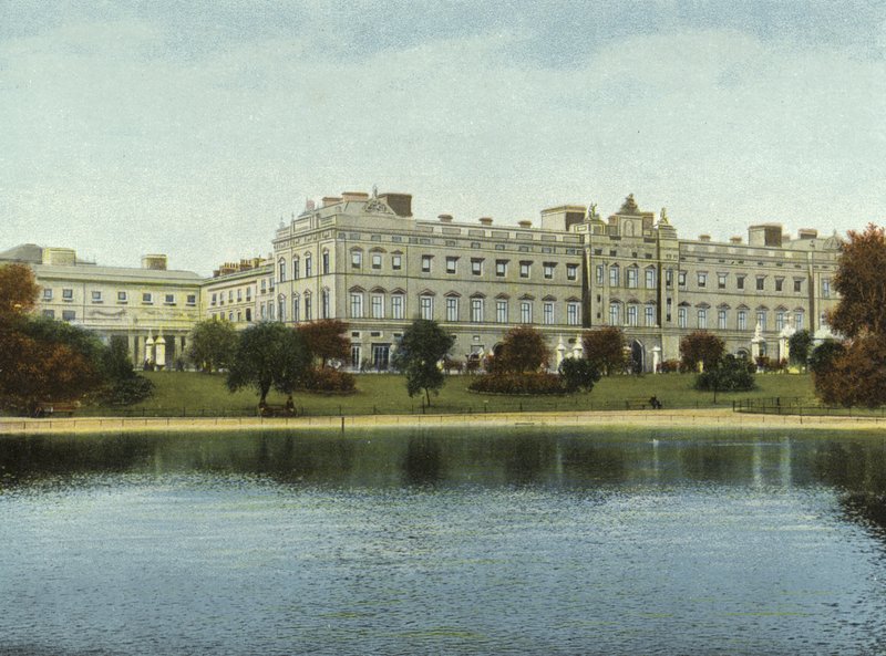 Palacio de Buckingham (foto en color) de (after) English photographer