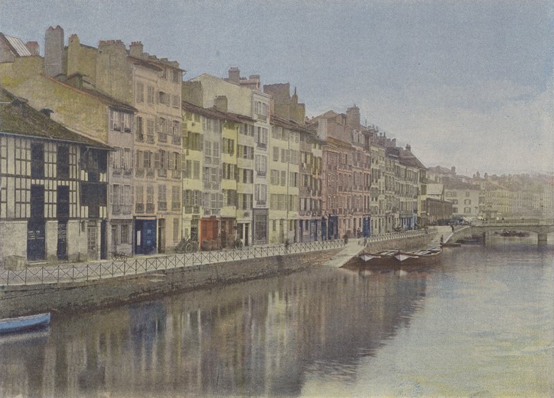 Bayona, Un muelle de la Nive de (after) French Photographer