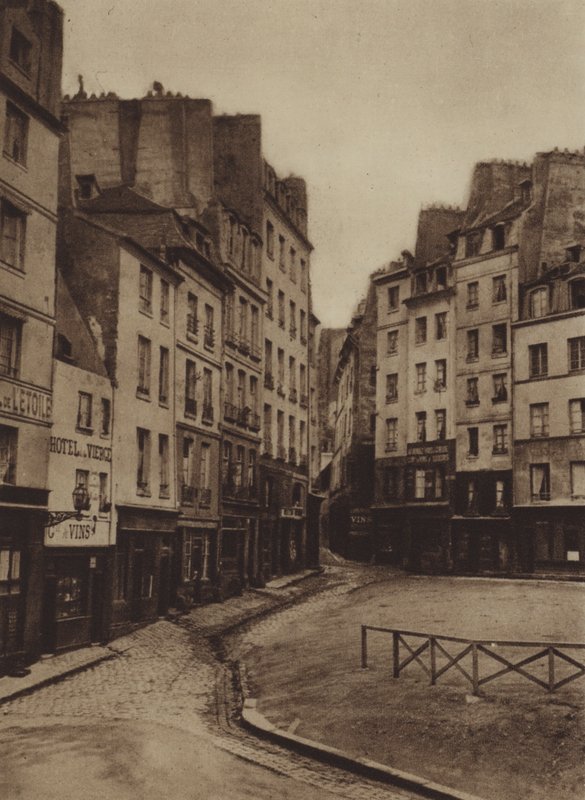 Esquina de las calles Jean-de-Beauvais y Lanneau de (after) French Photographer