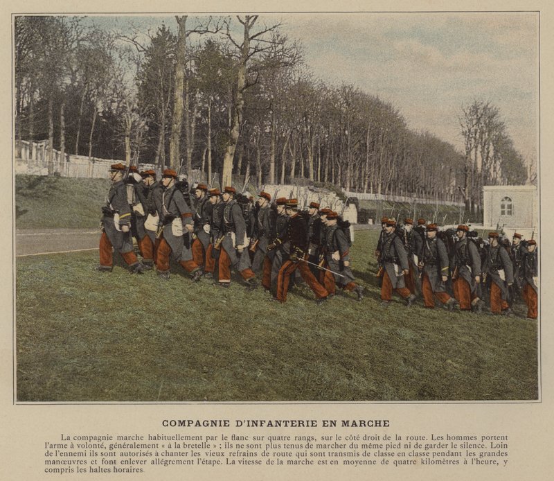 Compañía de Infantería en Marcha de (after) French Photographer