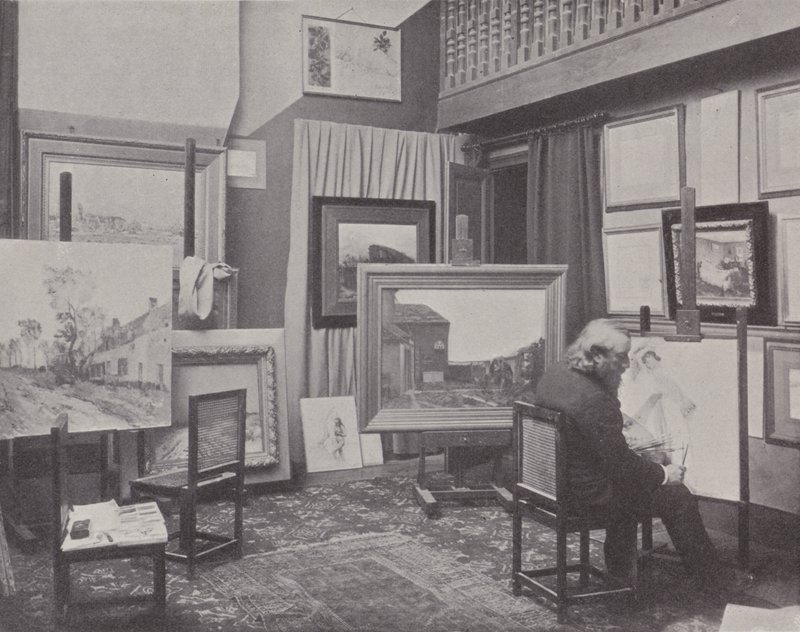 Jean Charles Cazin en su estudio de (after) French Photographer