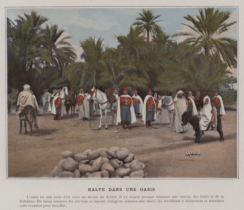 Parada en un Oasis de (after) French Photographer