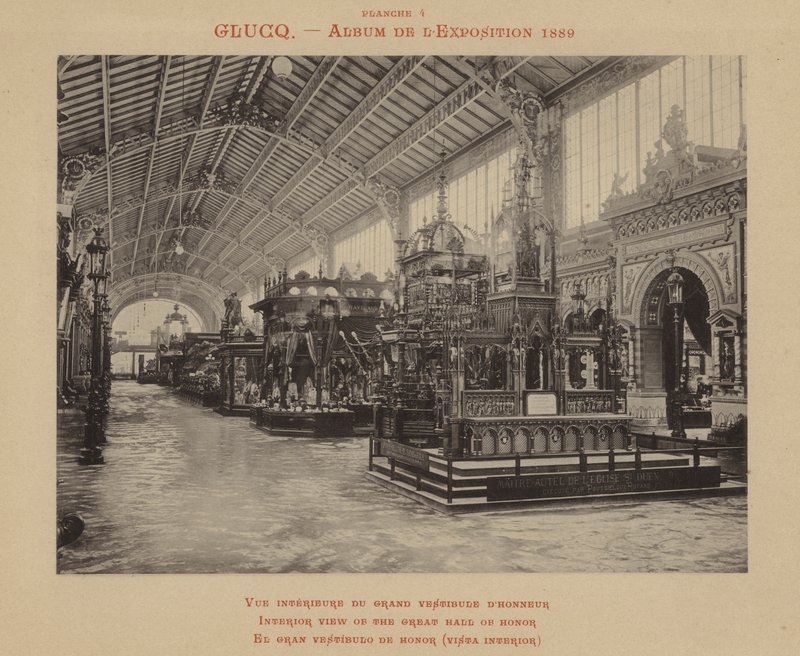 Vista interior del Gran Salón de Honor de (after) French Photographer