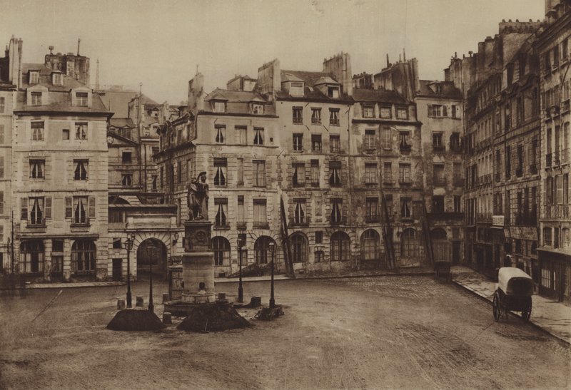 La Plaza Dauphine, parte demolida en 1875 de (after) French Photographer