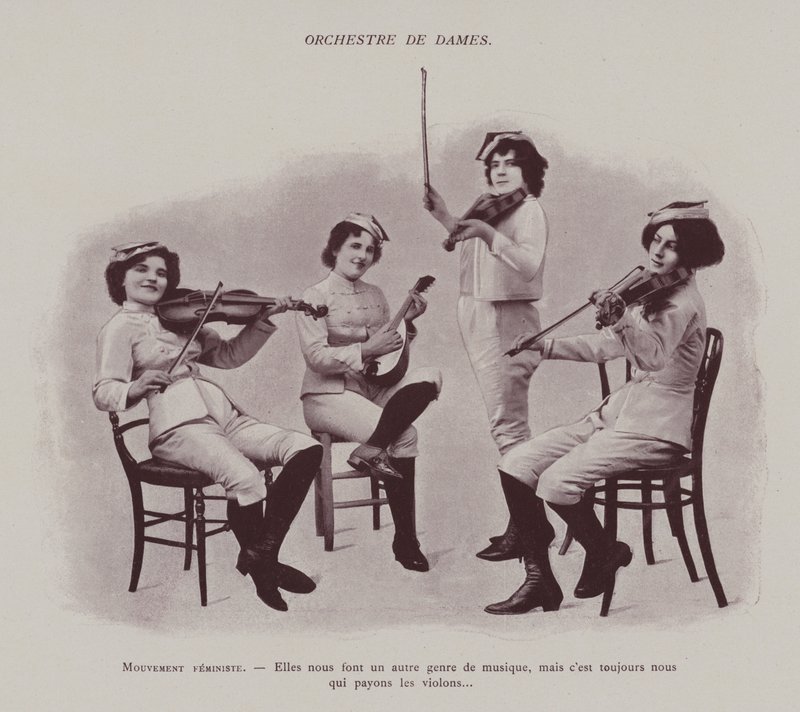 Orquesta de damas de (after) French Photographer