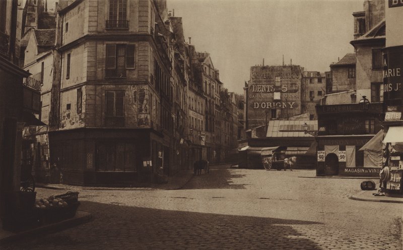 El Carrefour Gozlin, actualmente boulevard Saint-Germain, estaba en el lugar de la prisión de la Abadía de (after) French Photographer