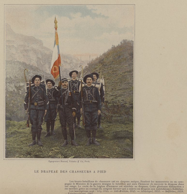 La Bandera de los Cazadores a Pie de (after) French Photographer
