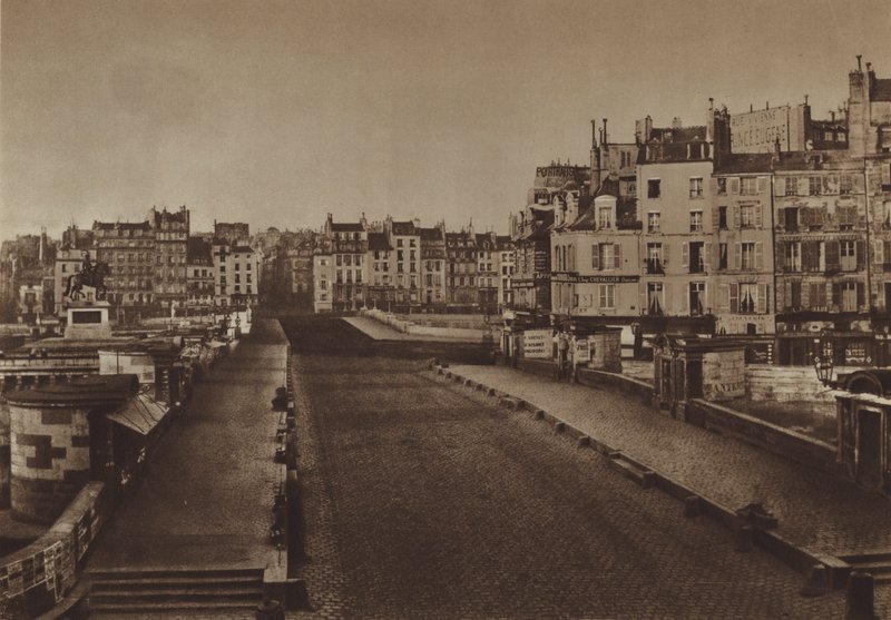 El Pont-Neuf en 1852 (foto en blanco y negro) de (after) French Photographer
