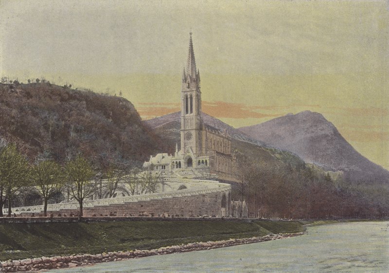 Lourdes, La Basílica de (after) French Photographer