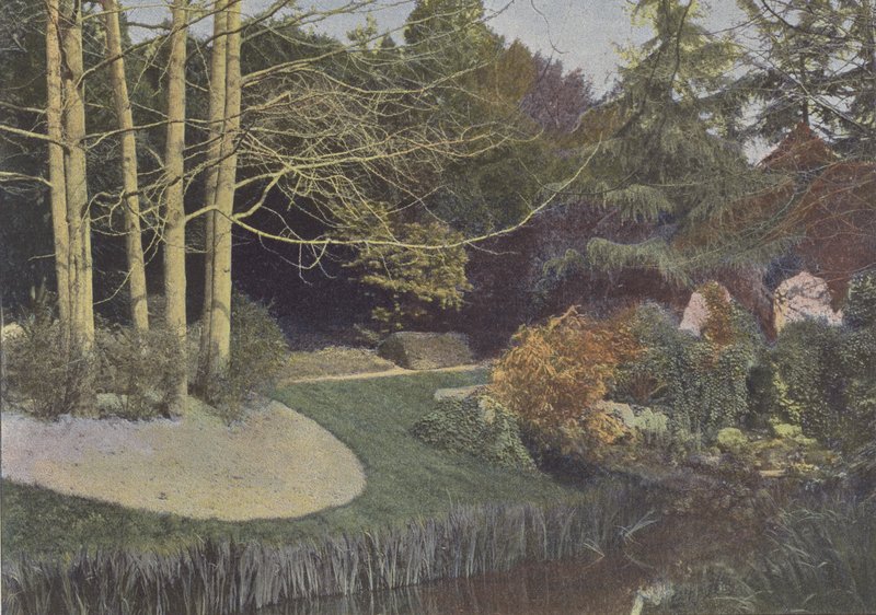 Nantes, El Jardín de las Plantas (foto coloreada) de (after) French Photographer