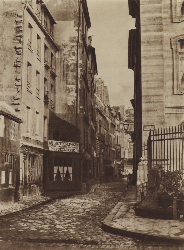 Rue Saint-Christophe en 1865, tomada desde la rue de la Cite de (after) French Photographer