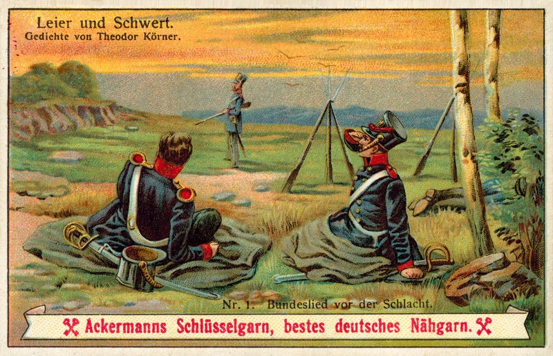 Canción de los confederados antes de la batalla de (after) German School