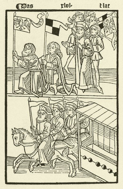Investidura de Federico I de la casa de Hohenzollern como Margrave de Brandeburgo de (after) German School