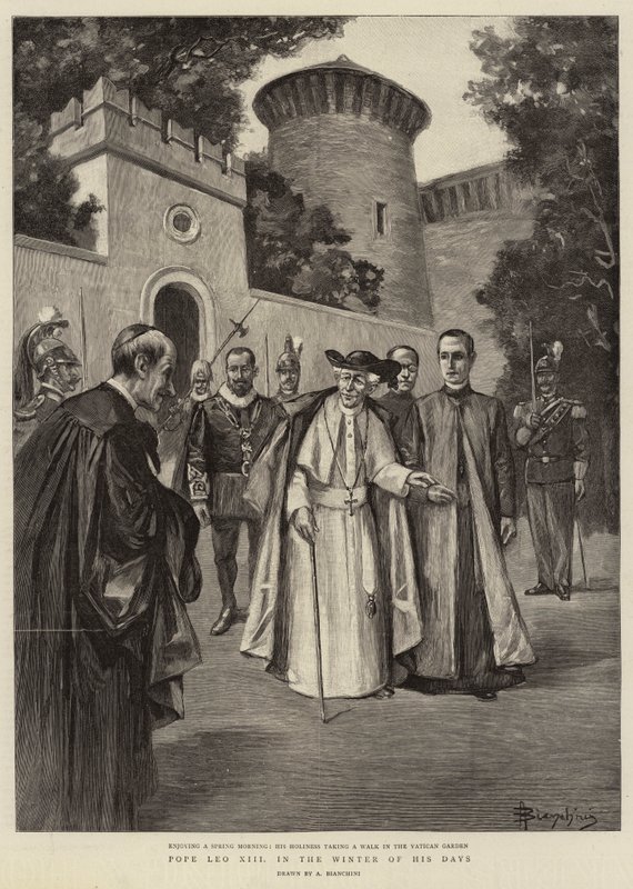 El Papa León XIII en el invierno de sus días de (after) Italian School
