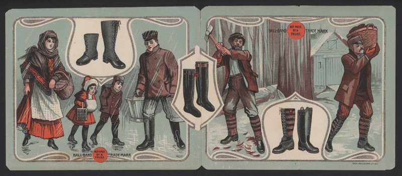 Anuncio de botas Ball-Band de American School