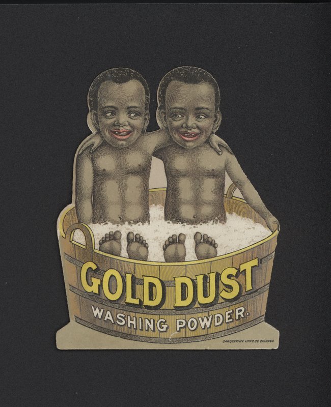 Anuncio de polvo de lavado Gold Dust de American School
