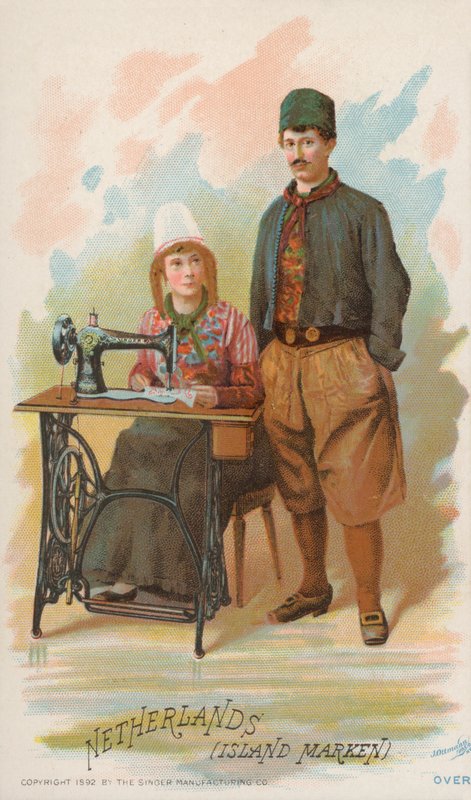 Máquina de coser, Países Bajos, Isla Marken de American School