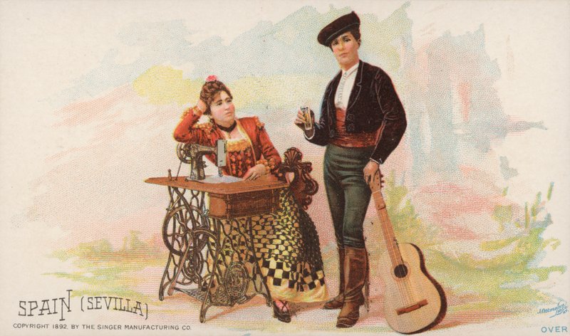 Máquina de coser, España, Sevilla de American School