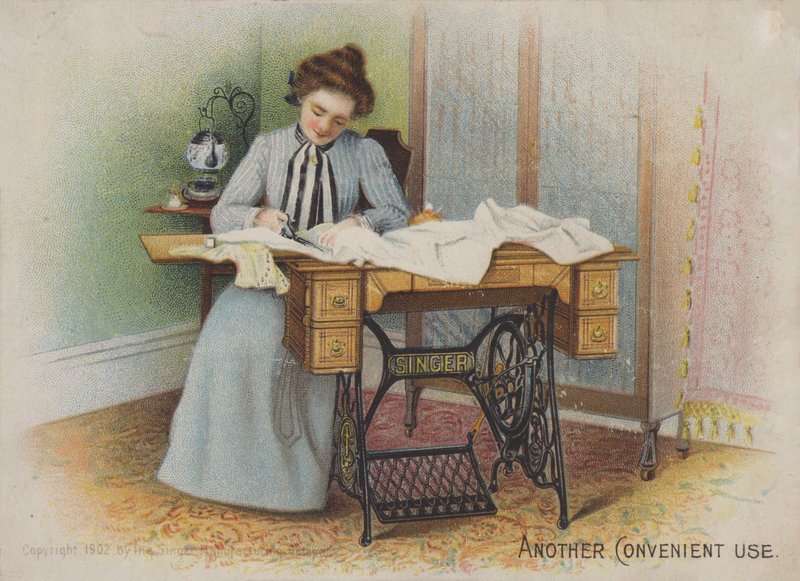 Máquina de coser Singer, La hoja de extensión práctica, Ayuda de las madres de American School