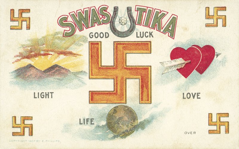 Esvástica, Emblema de Buena Suerte de American School