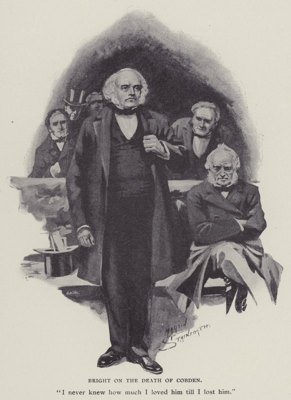 Bright sobre la muerte de Cobden de English School