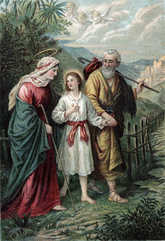 José y María con Jesús de English School