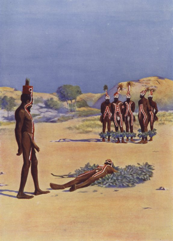 Escena de un Corroboree de English School