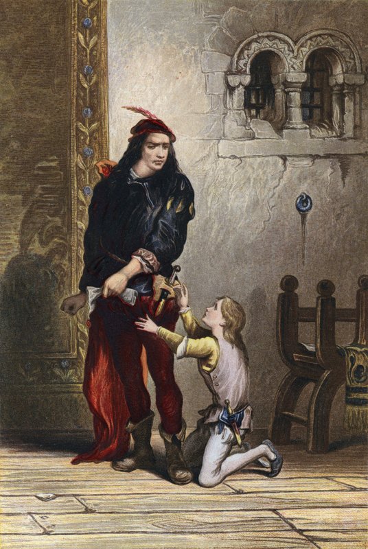 Shakespeare, Rey Juan, Acto IV, Escena 1 de English School