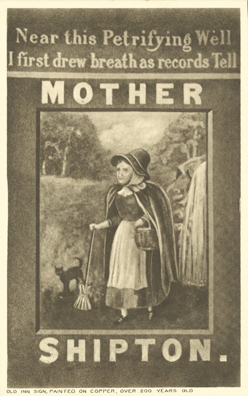 Letrero del Mother Shipton Inn, Knaresborough, Yorkshire de English School