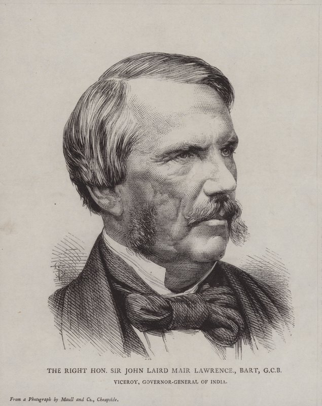 Sir John Laird Mair Lawrence, virrey y gobernador general de la India de English School