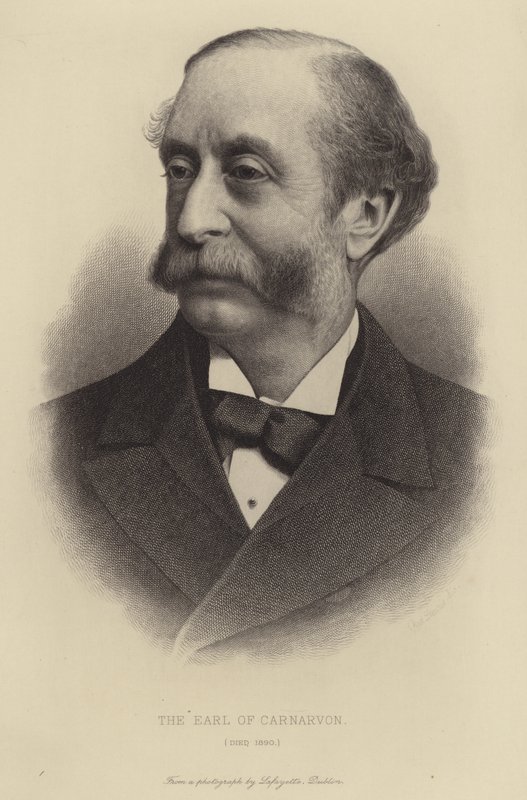 El Conde de Carnarvon, fallecido en 1890 de English School