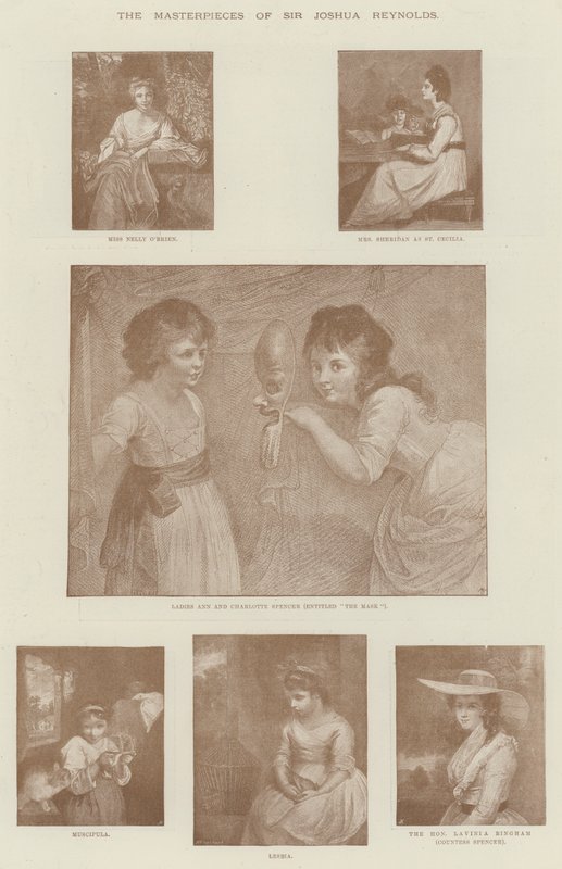 Las obras maestras de Sir Joshua Reynolds de English School
