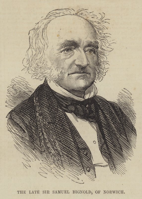 El difunto Sir Samuel Bignold, de Norwich de English School