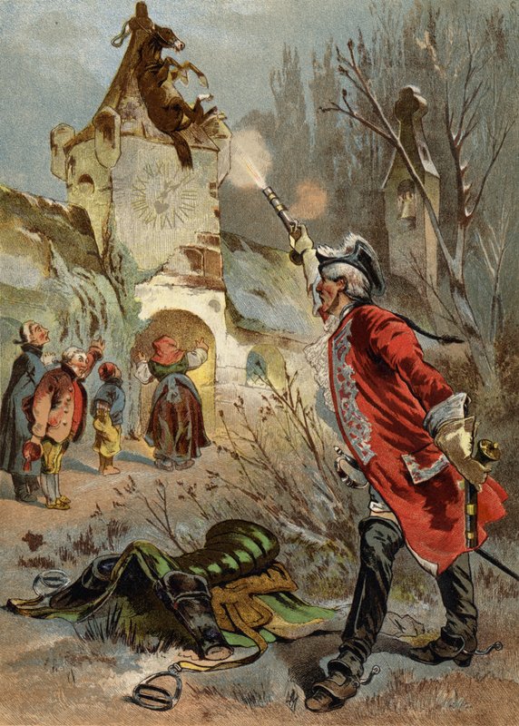 Ilustración para Las aventuras del Barón Munchausen de European School