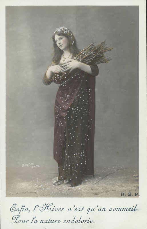Mujer en invierno de French Photographer