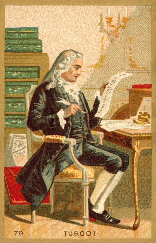 Anne-Robert-Jacques Turgot, economista y estadista francés de French School