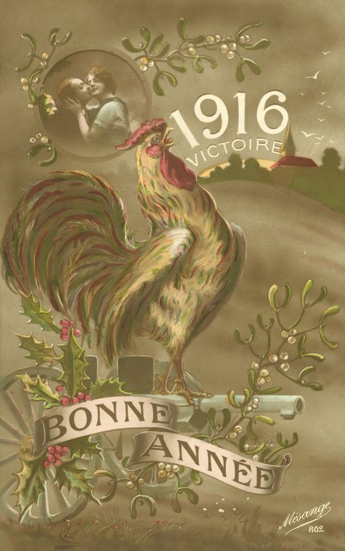 Feliz Año Nuevo, 1916, Victoria de French School
