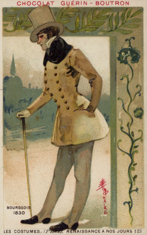 Traje burgués, 1830 de French School
