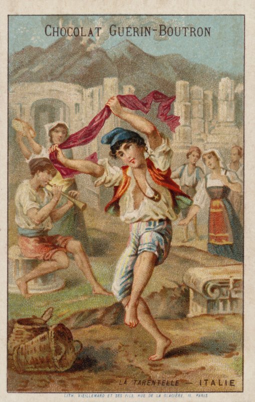 Bailando la tarantela, Italia de French School
