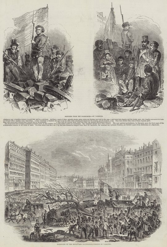 Revolución Francesa de 1848 de French School