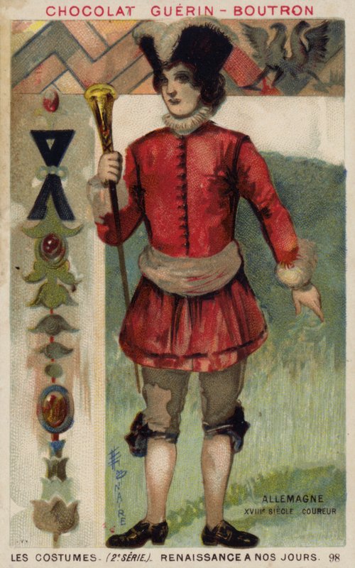 Mensajero alemán, siglo XVIII de French School