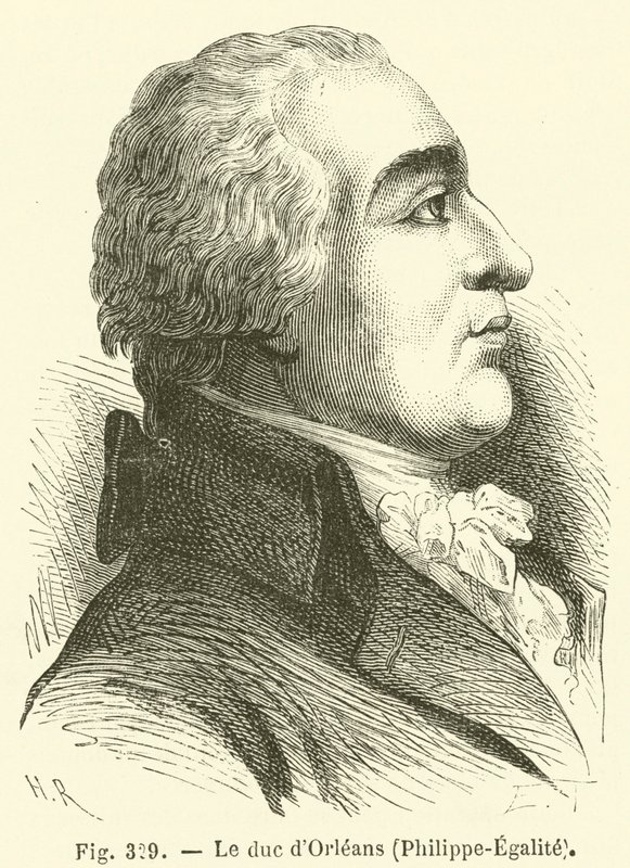 El duque de Orleans, Philippe-Égalité de French School