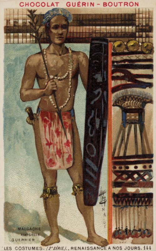 Guerrero malgache, Siglo XIX de French School
