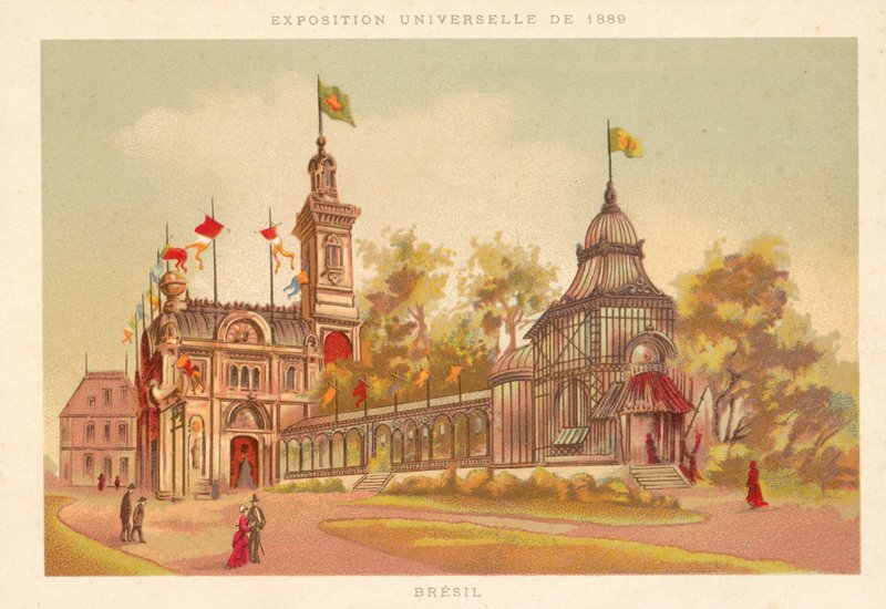 Pabellón de Brasil, Exposición Universal 1889, París de French School