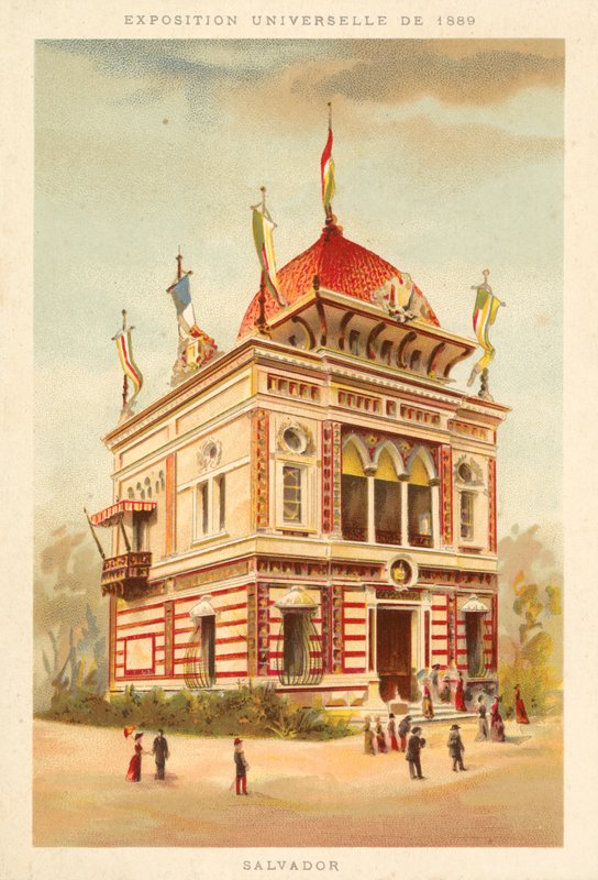 Pabellón de El Salvador, Exposición Universal 1889, París de French School