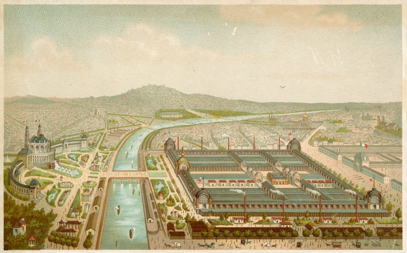 Sitio de la Exposición Universal, París de French School