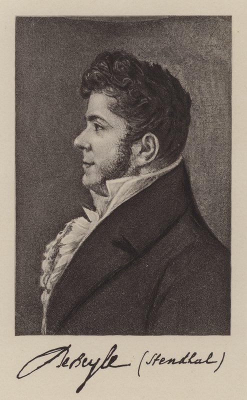 Stendhal (Marie-Henri Beyle), novelista francés de French School