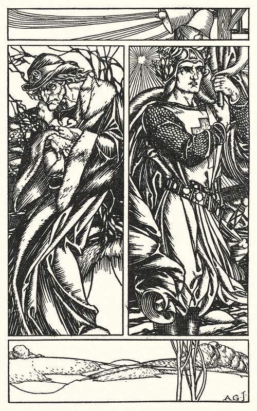 Ilustración para In Memoriam de Tennyson (grabado) de A. Garth Jones