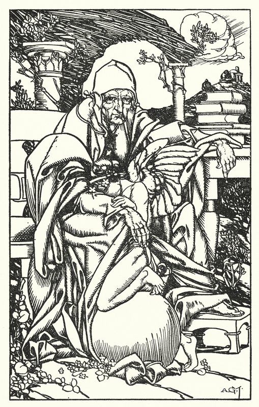 Ilustración para In Memoriam de Tennyson (grabado) de A. Garth Jones