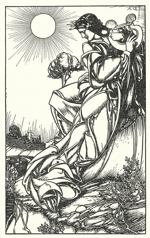 Ilustración para In Memoriam de Tennyson (grabado) de A. Garth Jones